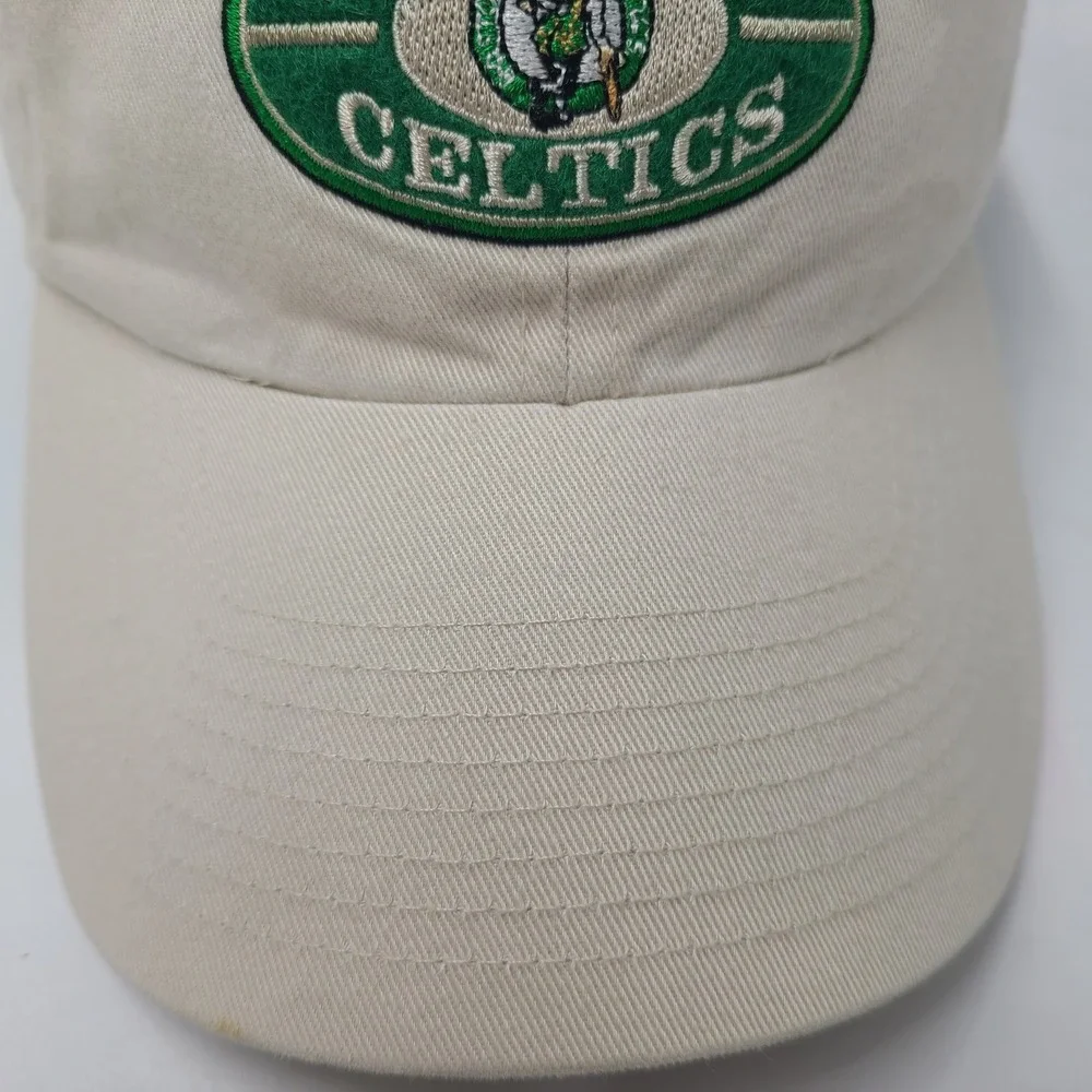 Vintage Boston Celtics Hat Strapback Twins Enterprise Beige NBA‎ Basketball Men